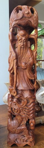 Large vintage hardwood - large, carving