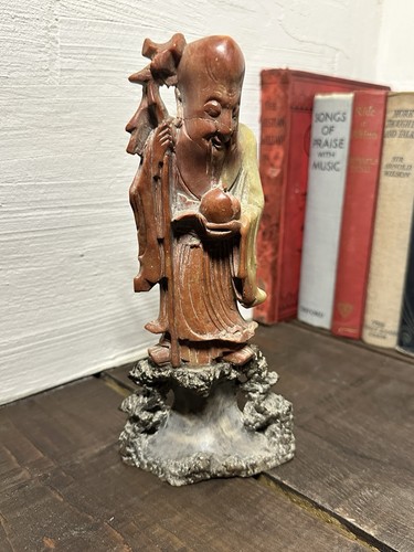 Antique chinese soapstone shou - antique,
