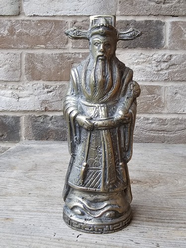 Vintage cast silvered brass - cast,