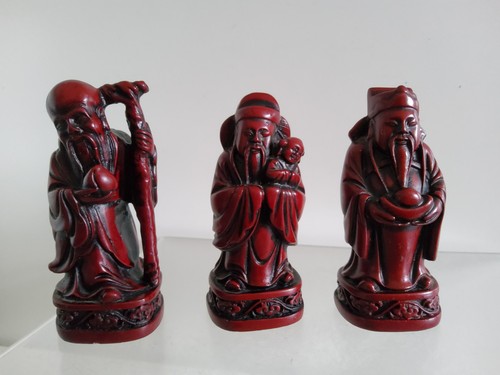Vintage red resin chinese - vintage,