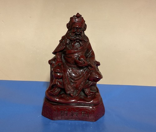 Vintage red monk resin - red,