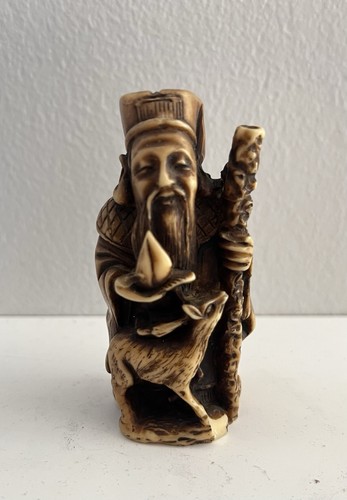Vintage chinese carved shou - vintage,