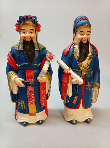 Pair vintage chinese immortals - vintage,