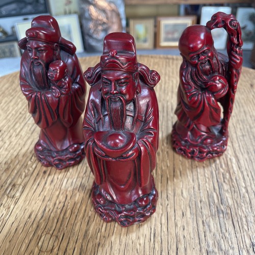 Vintage chinese gods red - chinese,