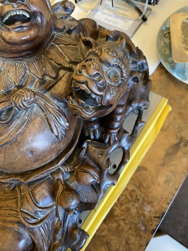 Antique hardwood figure a - figure, of